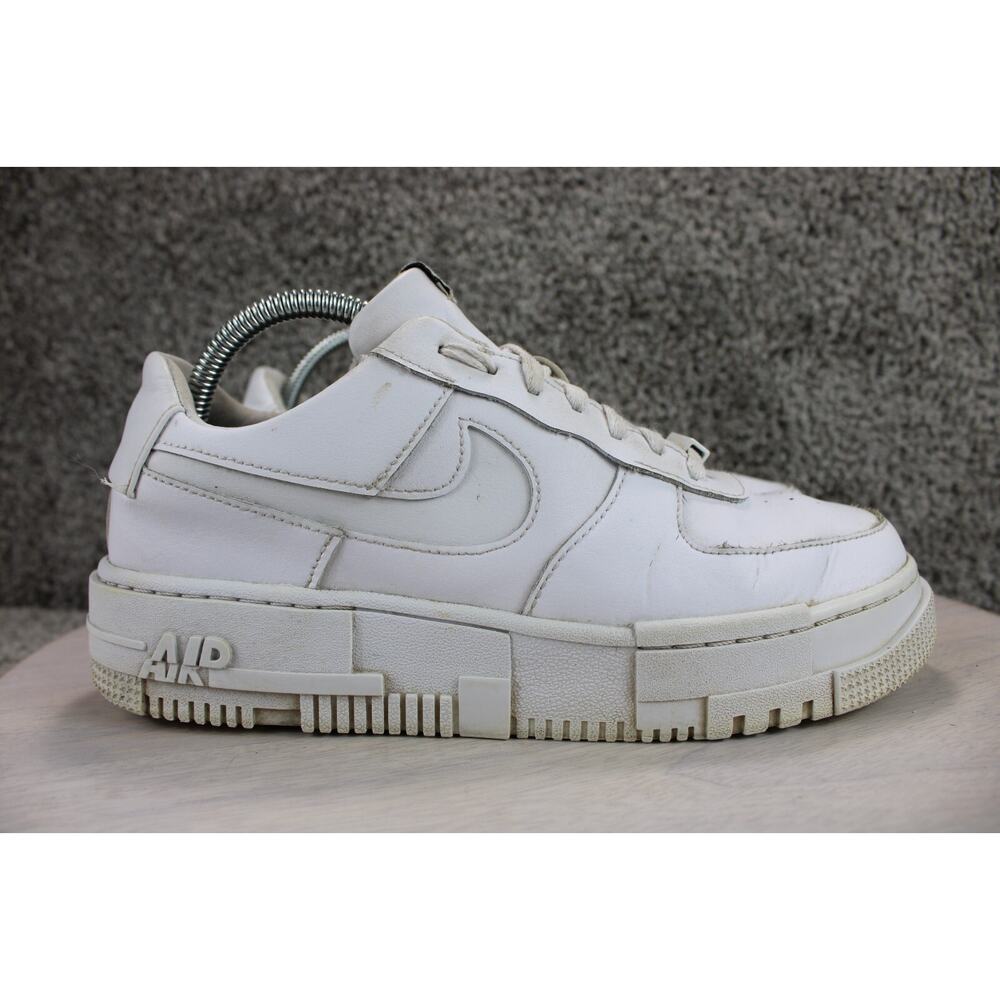 Nike Air Force 1 Shadow Womens 9 White Leather AF1 Low Sneaker